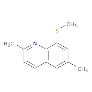 Quinoline, 2,6-dimethyl-8-(methylthio)-