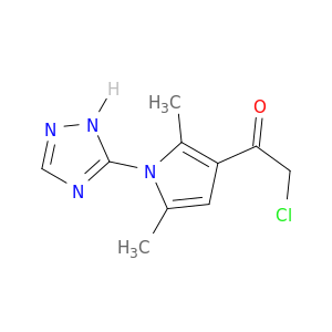 2-Chloro-1-(2,5-dimethyl-1-(1H-1,2,4-triazol-5-yl)-1H-pyrrol-3-yl)ethanone