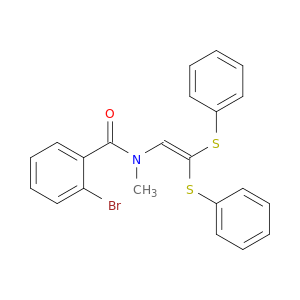 Benzamide, N-[2,2-bis(phenylthio)ethenyl]-2-bromo-N-methyl-