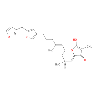 (2Z)-2-[(E,2R)-9-[5-(3-furylmethyl)-3-furyl]-2,6-dimethyl-non-5-enylidene]-5-hydroxy-4-methyl-furan-3-one