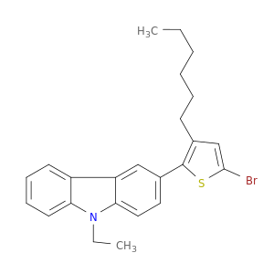9H-Carbazole, 3-(5-bromo-3-hexyl-2-thienyl)-9-ethyl-