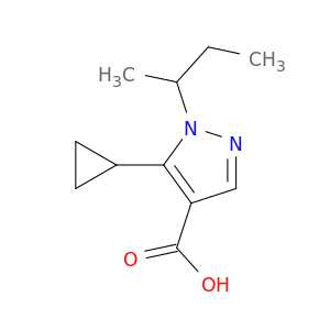 1-(butan-2-yl)-5-cyclopropyl-1H-pyrazole-4-carboxylic acid