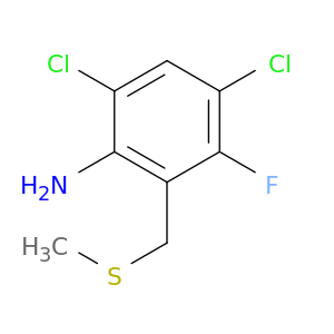 Benzenamine, 4,6-dichloro-3-fluoro-2-[(methylthio)methyl]-