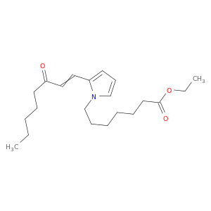 1H-Pyrrole-1-heptanoic acid, 2-(3-oxo-1-octenyl)-, ethyl ester