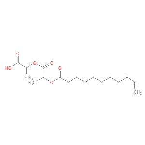 10-Undecenoic acid, 2-(1-carboxyethoxy)-1-methyl-2-oxoethyl ester