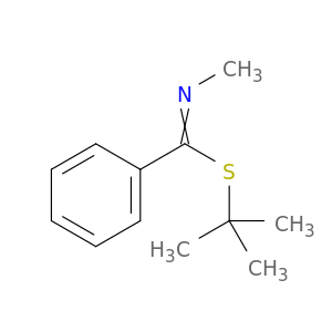 Benzenecarboximidothioic acid, N-methyl-, 1,1-dimethylethyl ester