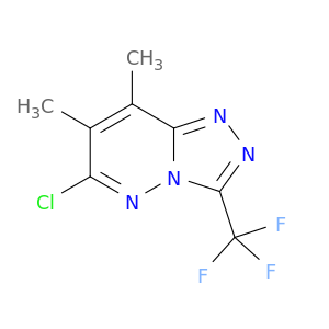 6-chloro-7,8-dimethyl-3-(trifluoromethyl)-[1,2,4]triazolo[4,3-b]pyridazine