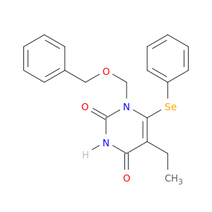 2,4(1H,3H)-Pyrimidinedione,5-ethyl-1-[(phenylmethoxy)methyl]-6-(phenylseleno)-