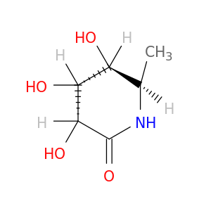 2-Piperidinone, 3,4,5-trihydroxy-6-methyl-, (3R,4R,5S,6R)-