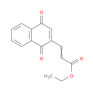 2-Propenoic acid, 3-(1,4-dihydro-1,4-dioxo-2-naphthalenyl)-, ethyl ester
