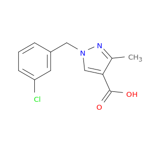 1-[(3-chlorophenyl)methyl]-3-methyl-1H-pyrazole-4-carboxylic acid