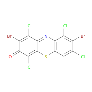 3H-Phenothiazin-3-one, 2,8-dibromo-1,4,7,9-tetrachloro-