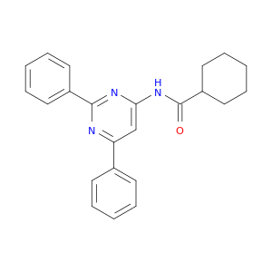 Cyclohexanecarboxamide, N-(2,6-diphenyl-4-pyrimidinyl)-