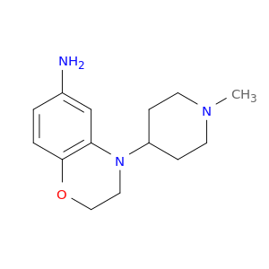 2H-1,4-Benzoxazin-6-amine, 3,4-dihydro-4-(1-methyl-4-piperidinyl)-