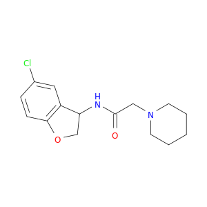 1-Piperidineacetamide, N-(5-chloro-2,3-dihydro-3-benzofuranyl)-