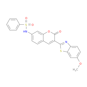 N-[3-(6-甲氧基-2-苯并噻唑基)-2-氧代-2H-1-苯并吡喃-7-YL]苯磺胺酰胺