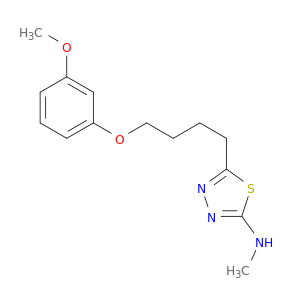 1,3,4-Thiadiazol-2-amine, 5-[4-(3-methoxyphenoxy)butyl]-N-methyl-