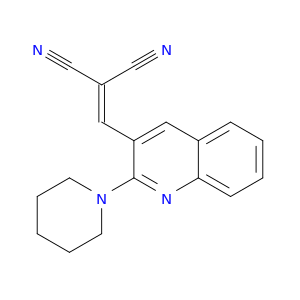 Propanedinitrile, [[2-(1-piperidinyl)-3-quinolinyl]methylene]-