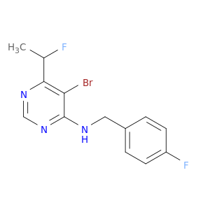 4-Pyrimidinamine, 5-bromo-6-(1-fluoroethyl)-N-[(4-fluorophenyl)methyl]-