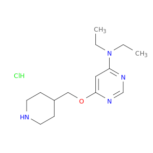 二乙基-[6-(哌啶-4-基甲氧基)-嘧啶-4-基]-胺盐酸盐