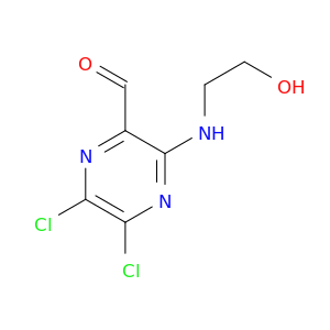 Pyrazinecarboxaldehyde, 5,6-dichloro-3-[(2-hydroxyethyl)amino]-