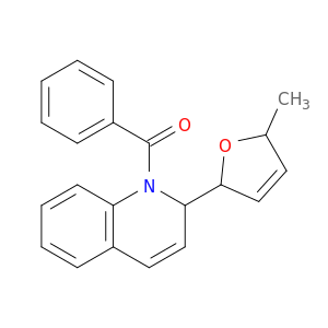 Quinoline, 1-benzoyl-2-(2,5-dihydro-5-methyl-2-furanyl)-1,2-dihydro-