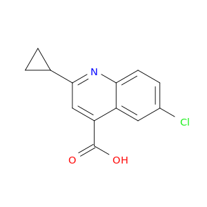 6-Chloro-2-cyclopropylquinoline-4-carboxylic acid