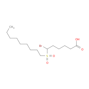 Hexanoic acid, 6-bromo-6-(nonylsulfonyl)-