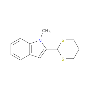 1H-Indole, 2-(1,3-dithian-2-yl)-1-methyl-