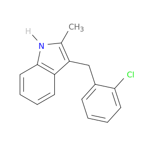 1H-Indole, 3-[(2-chlorophenyl)methyl]-2-methyl-