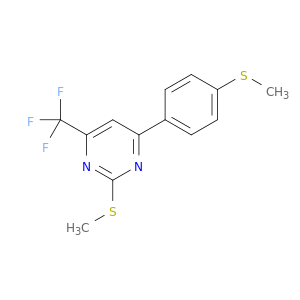 Pyrimidine, 2-(methylthio)-4-[4-(methylthio)phenyl]-6-(trifluoromethyl)-