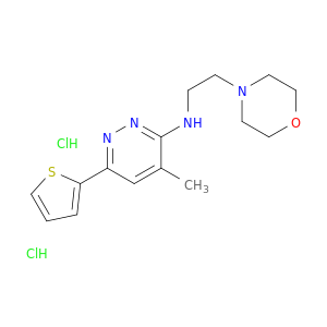N-(4-Methyl-6-(2-thienyl)-3-pyridazinyl)-4-morpholineethanamine dihydrochloride