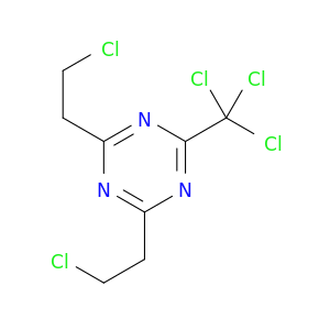1,3,5-Triazine, 2,4-bis(2-chloroethyl)-6-(trichloromethyl)-