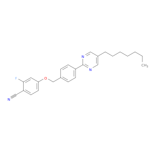 Benzonitrile, 2-fluoro-4-[[4-(5-heptyl-2-pyrimidinyl)phenyl]methoxy]-
