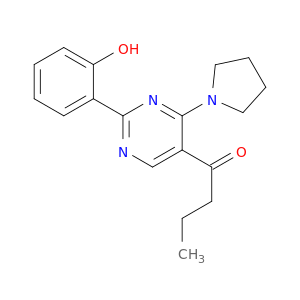 1-Butanone, 1-[2-(2-hydroxyphenyl)-4-(1-pyrrolidinyl)-5-pyrimidinyl]-