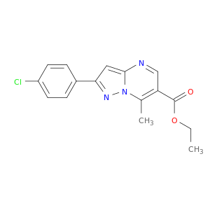 乙基2-(4-氯苯基)-7-甲基吡唑[1,5-A]嘧啶-6-羧酸盐