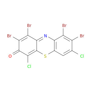 3H-Phenothiazin-3-one, 1,2,8,9-tetrabromo-4,7-dichloro-