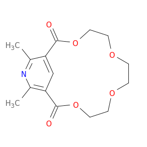 3,6,9,12-Tetraoxa-16-azabicyclo[12.3.1]octadeca-1(18),14,16-triene-2,13-dione, 15,17-dimethyl-