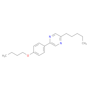 Pyrazine, 2-(4-butoxyphenyl)-5-pentyl-