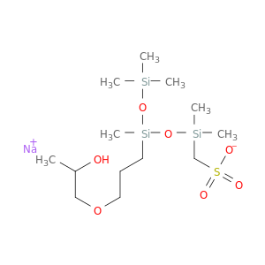 3,8-二氧化硅-2,4-二氯磺酸,10-羟基-2,2,4-三甲基-4-[(三甲基甲硅烷基)氧]-,钠盐(1：1)