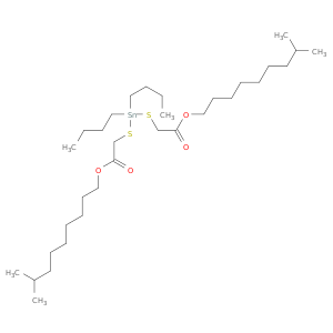 Acetic acid,2,2'-[(dibutylstannylene)bis(thio)]bis-, 1,1'-diisodecyl ester