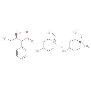 1-ETHYL-4-HYDROXY-1-METHYLPIPERIDINIUM BROMIDE 3-METHYL-2-PHENYLVALERATE