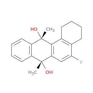 (7r,12s)-5-fluoro-7,12-dimethyl-1,2,3,4,7,12-hexahydrotetraphene-7,12-diol