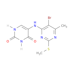 2,4(1H,3H)-Pyrimidinedione,5-[[5-bromo-6-methyl-2-(methylthio)-4-pyrimidinyl]amino]-