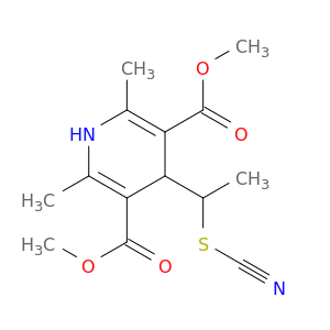 DIMETHYL 2,6-DIMETHYL-4-(1-THIOCYANATOETHYL)-1,4-DIHYDROPYRIDINE-3,5-DICARBOXYLATE