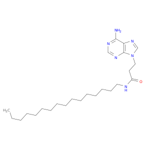 9H-Purine-9-propanamide, 6-amino-N-hexadecyl-