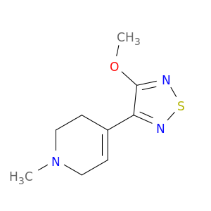 Pyridine,1,2,3,6-tetrahydro-4-(4-methoxy-1,2,5-thiadiazol-3-yl)-1-methyl-