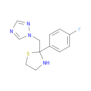 1H-1,2,4-Triazole, 1-[[2-(4-fluorophenyl)-2-thiazolidinyl]methyl]-