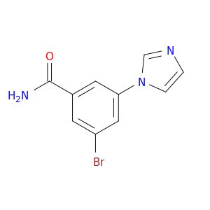 3-Bromo-5-(imidazol-1-yl)benzamide