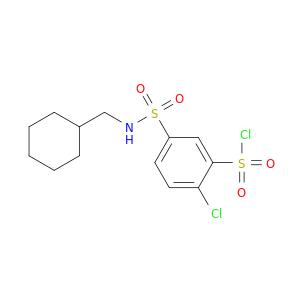 Benzenesulfonyl chloride, 2-chloro-5-[(cyclohexylmethylamino)sulfonyl]-